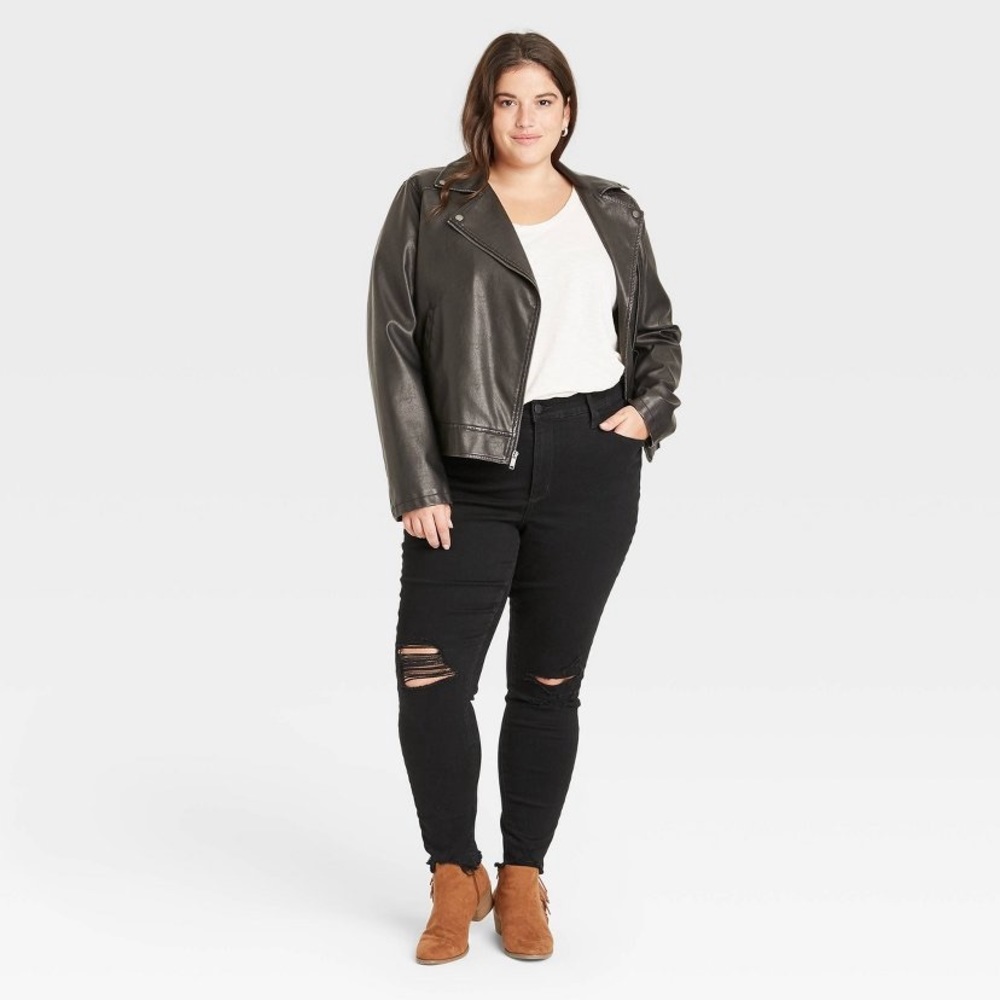 Universal Thread Black Mid-Rise Skinny Jeans